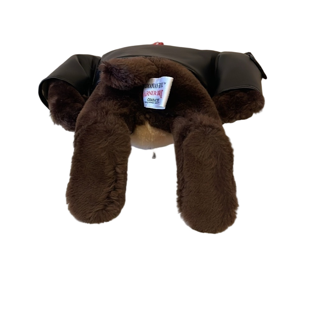 Vintage 1992 Tasmanian Devil Plush Motorcycle Biker Jacket with Bandana - Picture 6 of 6